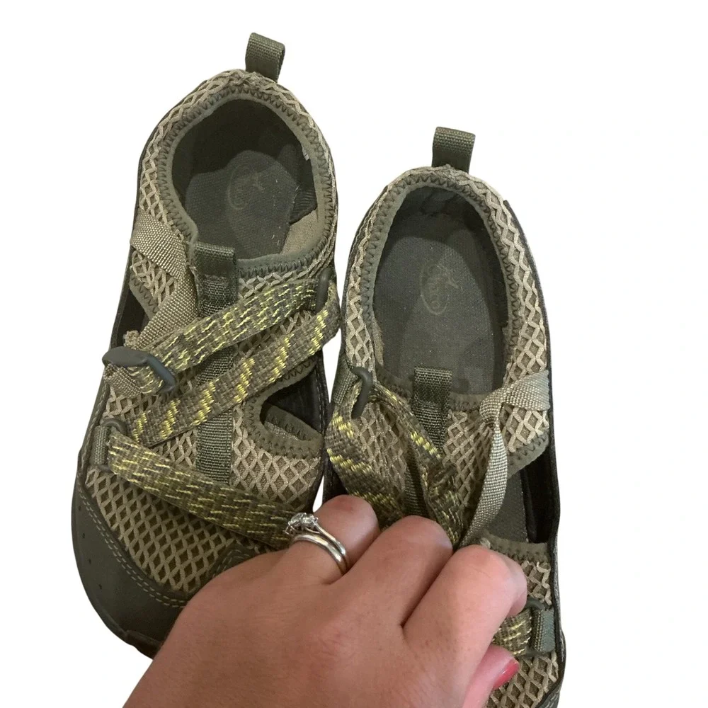 Chaco Unisex Kids Sandals 3 34 Olive Green Odyssey Closed Toe Sport Water Shoes